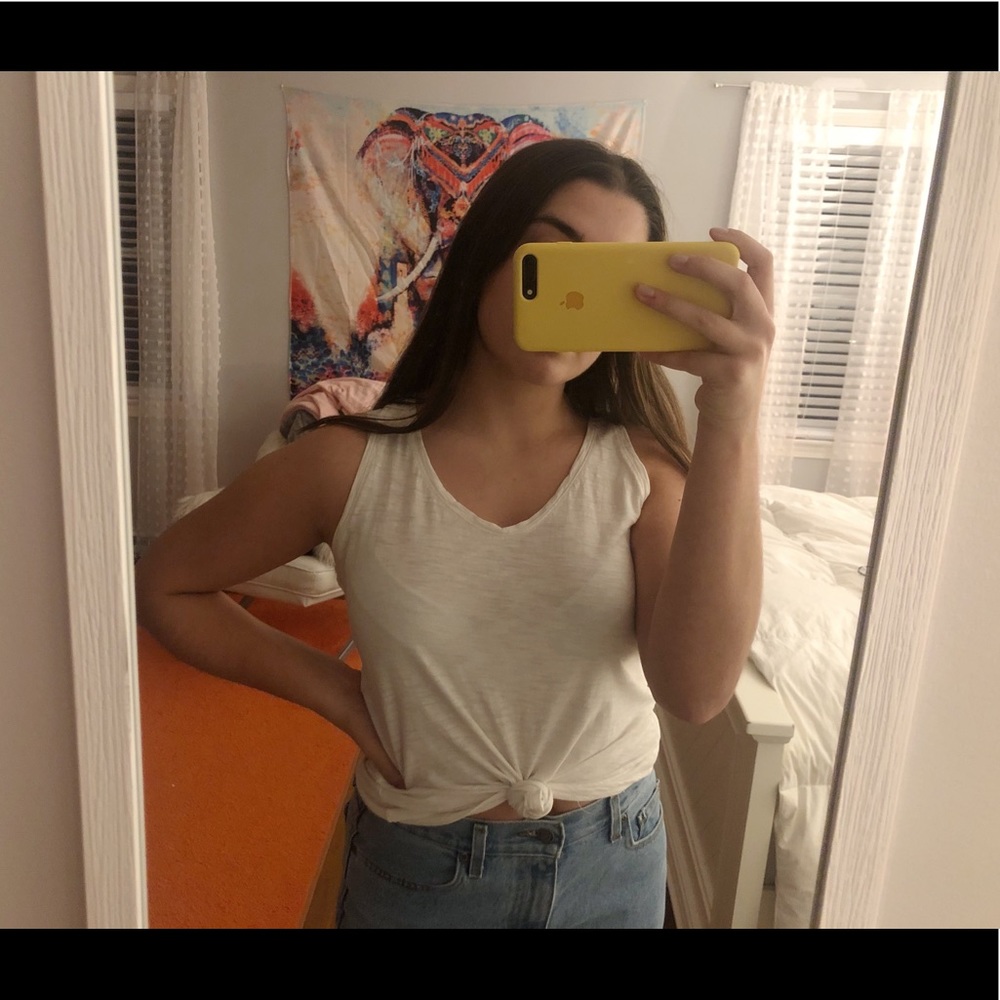 White tank top